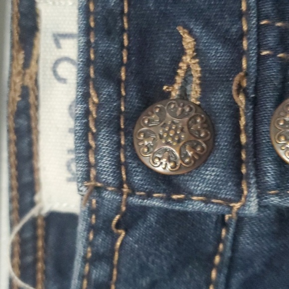 RUE 21 Blue Denim Shorts Womens Size 3 / 4 Juniors Summer Fun 2% Spandex - Picture 3 of 12